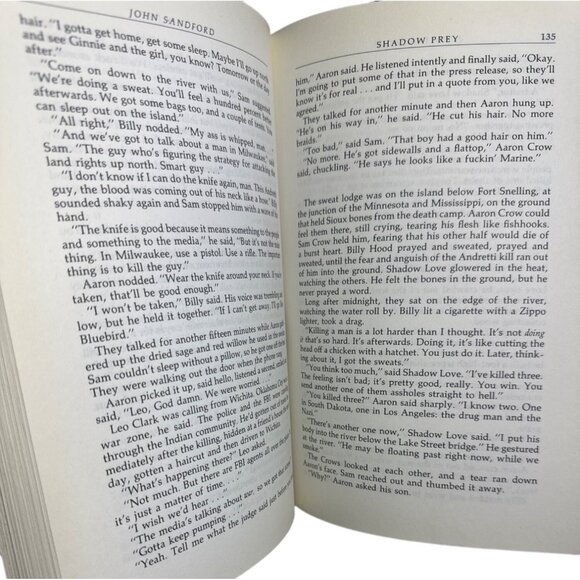 Shadow Prey John Sanford 1st Edition and Printing DJ 1990 G P Putnams Sons NY - Picture 7 of 13